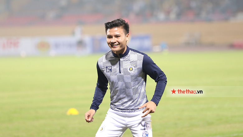 Quang Hải dự bị ở trận đấu giữa Hà Nội FC vs Đông Á Thanh Hóa - Ảnh 3