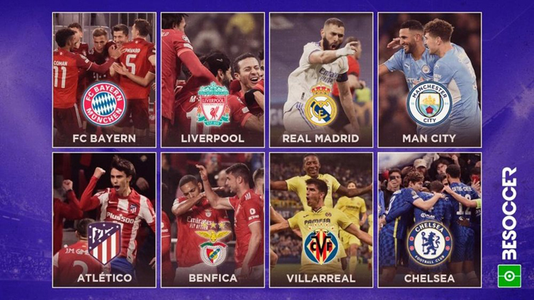 Danh sách các đội lọt vào vòng tứ kết cúp C1 châu Âu 2021/2022 - Ảnh 1