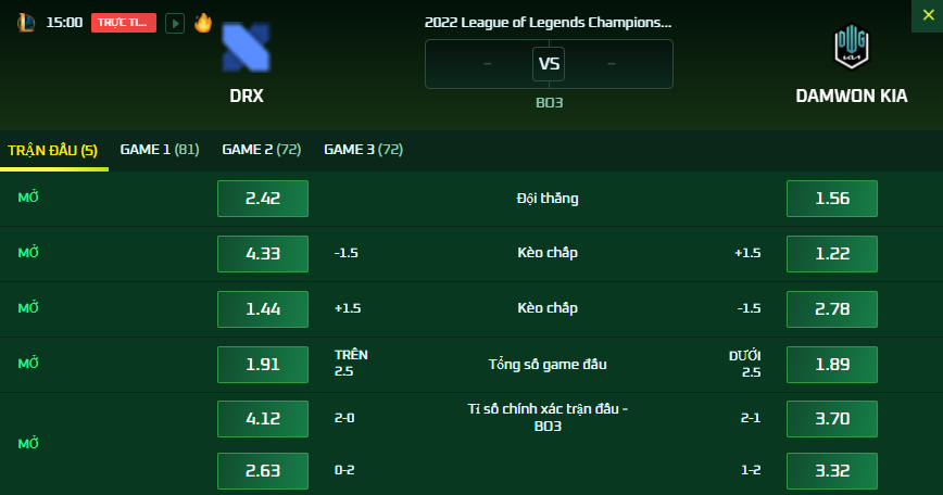 Dự đoán, soi kèo LCK mùa Xuân 2022: DRX vs DK - Ảnh 2
