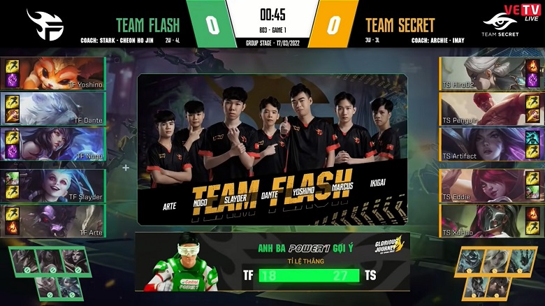 VCS mùa Xuân 2022: Team Flash thua trận thứ 3 lên tiếp - Ảnh 1