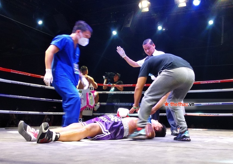 Trịnh Thế Long hạ knock-out chóng vánh võ sĩ Thái Lan - Ảnh 1