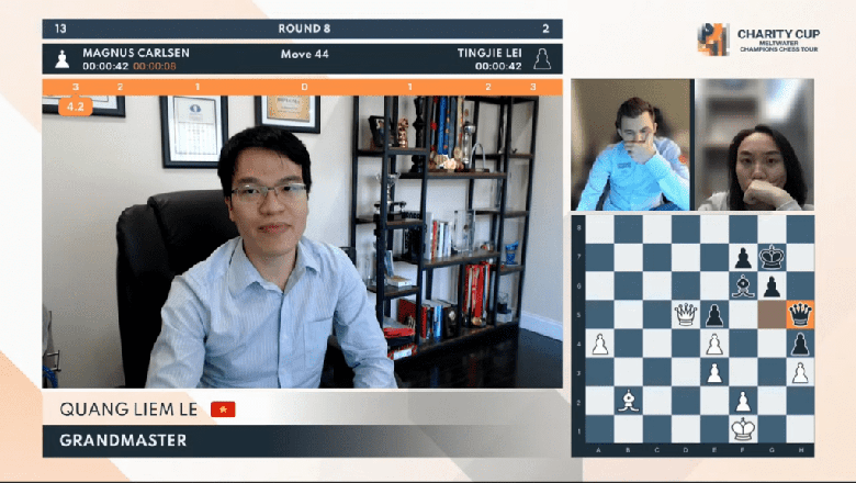 Lê Quang Liêm xuất thần khi dẫn đầu Charity Cup 2022, bỏ xa vua cờ Carlsen - Ảnh 2