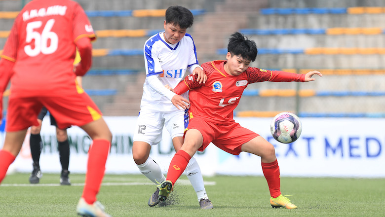 Tân binh U19 Sơn La gây bất ngờ ở vòng 2 giải Vô địch U19 nữ Quốc gia 2022 - Ảnh 1