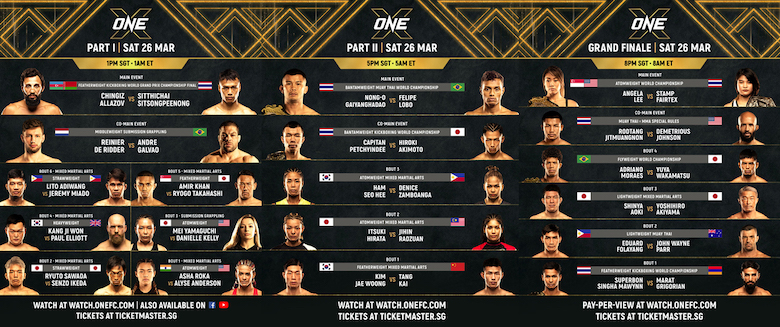 Lịch thi đấu ONE X: Sự kiện kỷ niệm 10 năm ONE Championship có gì đặc biệt? - Ảnh 1