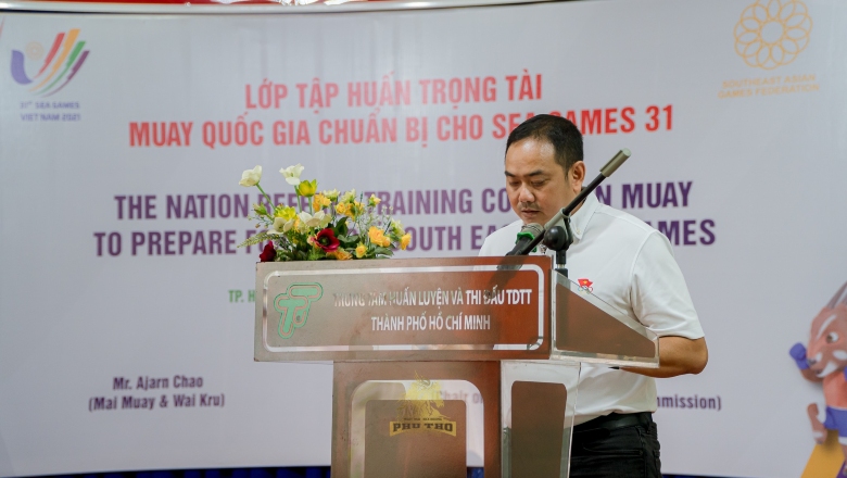Khai mạc lớp tập huấn trọng tài Muay cho SEA Games 31 - Ảnh 2