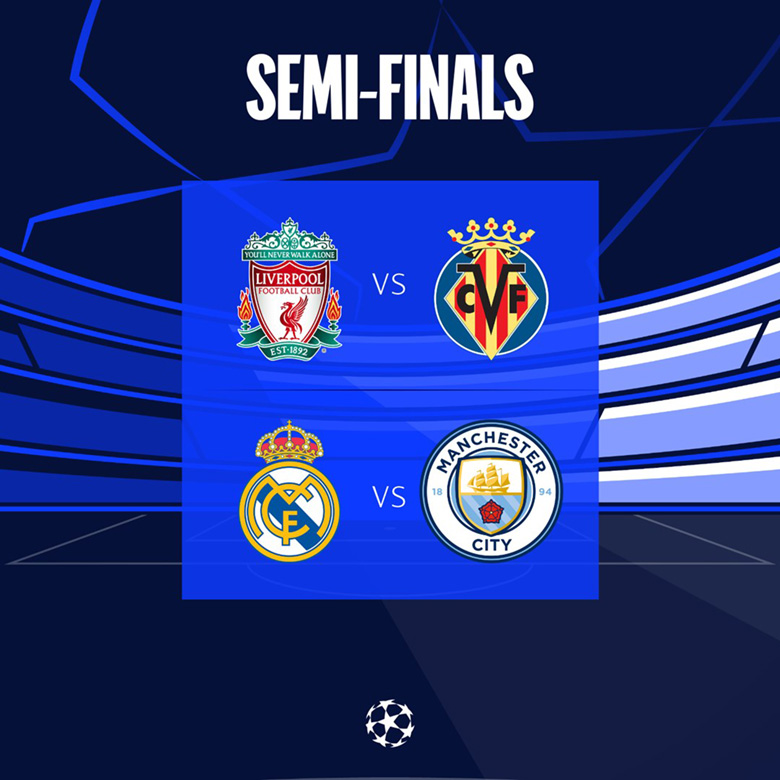 Bán kết cúp C1 châu Âu: Man City vs Real Madrid, Liverpool vs Villarreal - Ảnh 1