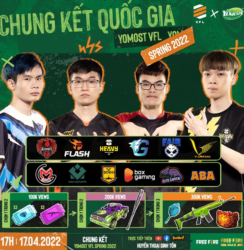 TRỰC TIẾP Grand Finals Yomost VFL Spring 2022 ngày 17/04: Box Gaming, HQ Esports, V Gaming tranh tài - Ảnh 1