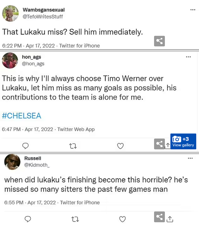 CĐV Chelsea ‘đuổi’ Lukaku sau pha bỏ lỡ khó tin ở bán kết Cúp FA - Ảnh 3