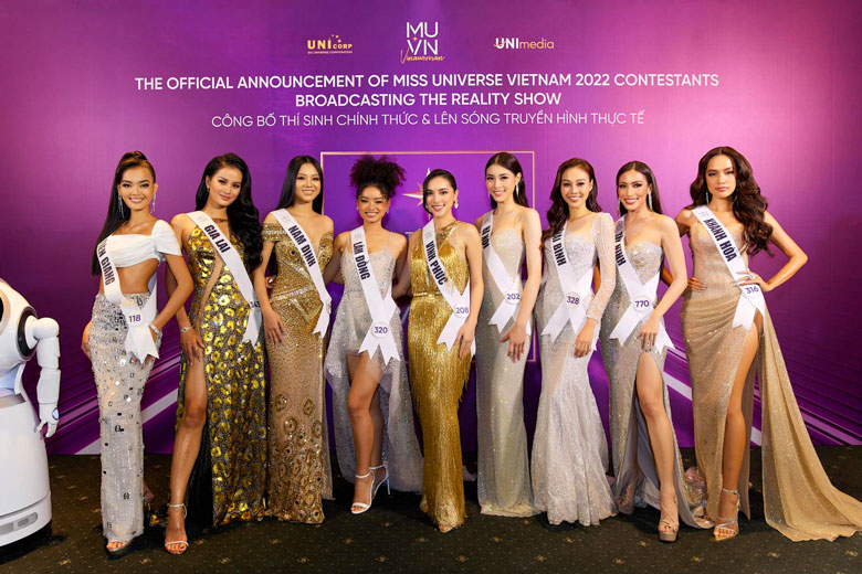 Chiêm ngưỡng nhan sắc cặp đôi người đẹp bóng chuyền tại Hoa hậu Hoàn vũ Việt Nam 2022 - Ảnh 1