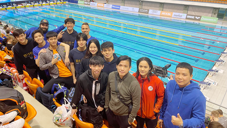 Tuyển bơi Việt Nam kết thúc chuyến tập huấn tại Hungary, chuẩn bị về nước dự SEA Games - Ảnh 1