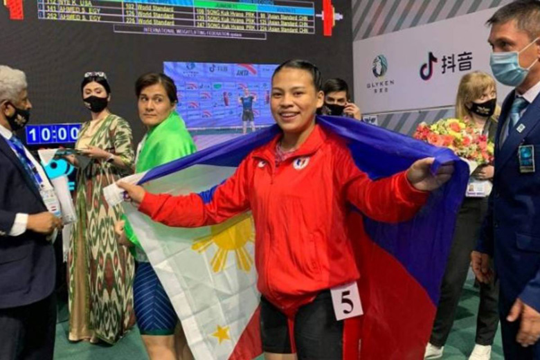 Nữ đô cử 18 tuổi của Philippines tự tin giành HCV cử tạ ở SEA Games 31 - Ảnh 1