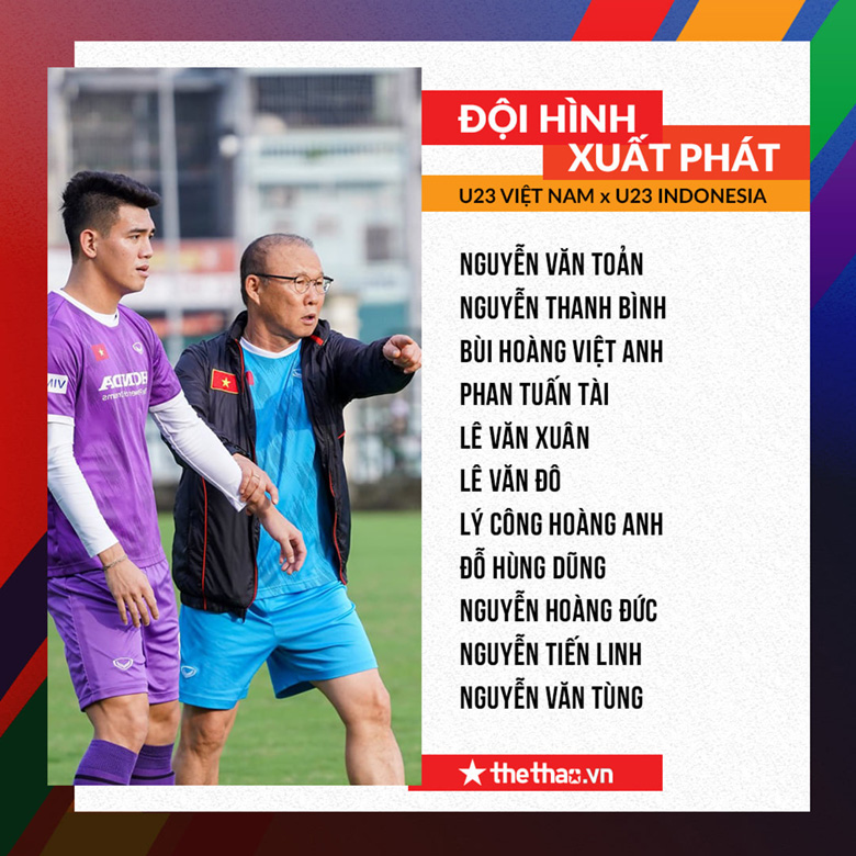 TRỰC TIẾP U23 Việt Nam vs U23 Indonesia, 19h00 ngày 6/5: Tiến Linh, Hùng Dũng, Hoàng Đức xuất trận - Ảnh 2