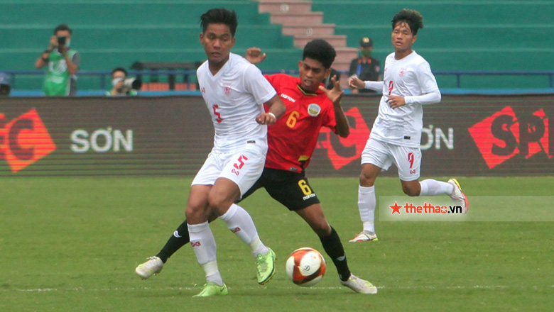 Kết quả U23 Myanmar vs U23 Timor Leste: Hấp dẫn 5 bàn, giành 3 điểm ở phút bù giờ - Ảnh 1