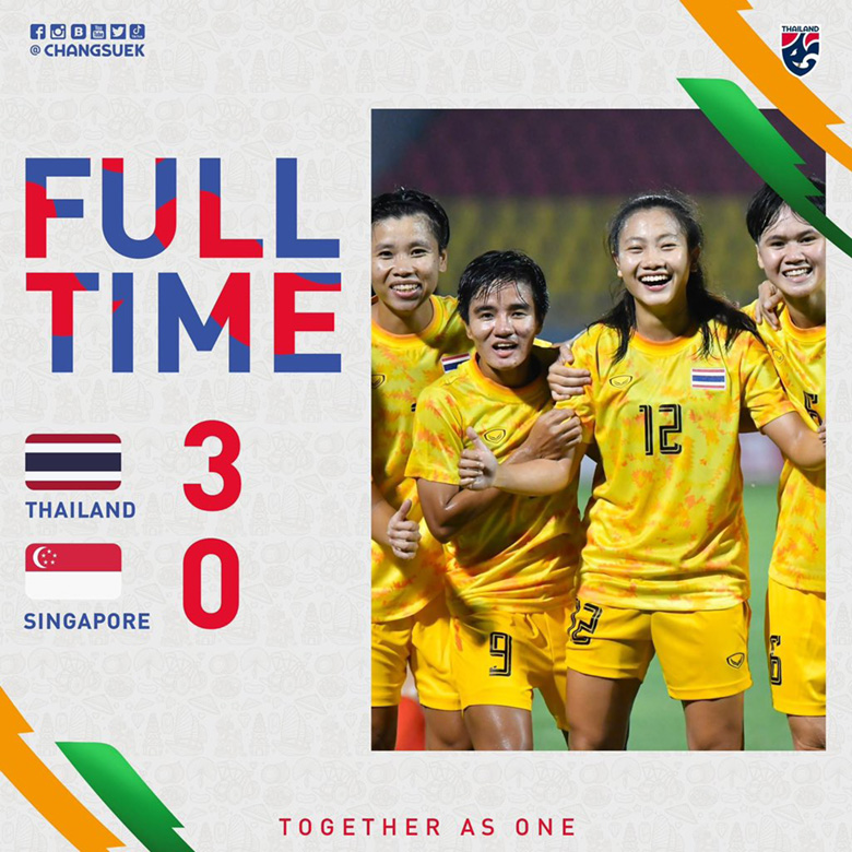 Kết quả ĐT nữ Thái Lan vs Singapore: Chiến thắng hủy diệt - Ảnh 1