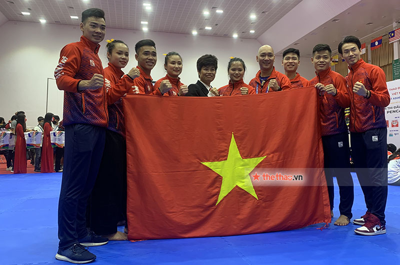 Các VĐV Pencak Silat rạng rỡ khi mang vàng về cho Đoàn Thể thao Việt Nam - Ảnh 6