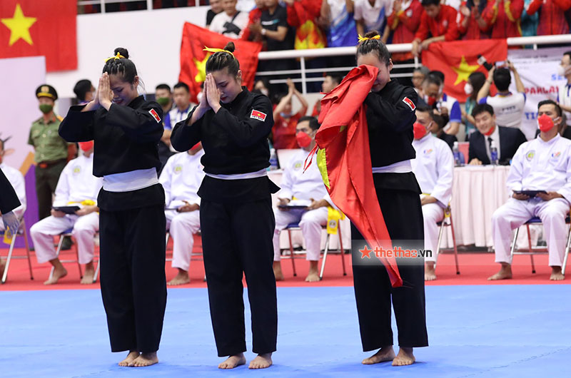 Các VĐV Pencak Silat rạng rỡ khi mang vàng về cho Đoàn Thể thao Việt Nam - Ảnh 7
