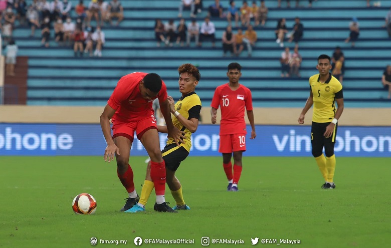 Kết quả U23 Singapore vs U23 Malaysia: Rượt đuổi nghẹt thở - Ảnh 1