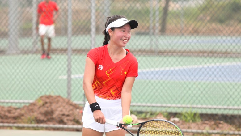 Quần vợt SEA Games 31: Đồng đội nữ Việt Nam đánh bại Indonesia, giành vé vào chung kết - Ảnh 2