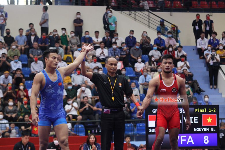 Đấu vật giúp Thể thao Việt Nam cán mốc 100 HCV tại SEA Games 31 - Ảnh 1