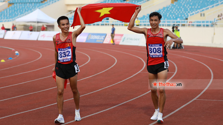Nguyễn Văn Lai về nhất cự ly 10.000m, hoàn tất cú đúp HCV ở SEA Games 31 - Ảnh 2