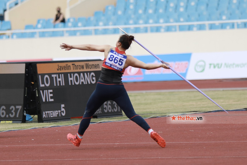 Lò Thị Hoàng phá kỷ lục SEA Games, giành HCV ném lao nữ - Ảnh 1