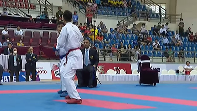 Kumite Karate mang về cho Đoàn thể thao Việt Nam 3 HCV trong chiều 19/5 - Ảnh 1