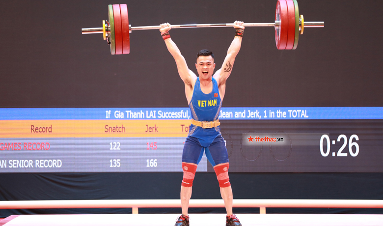 Lại Gia Thành phá kỷ lục SEA Games của chính mình, giành HCV môn cử tạ - Ảnh 1