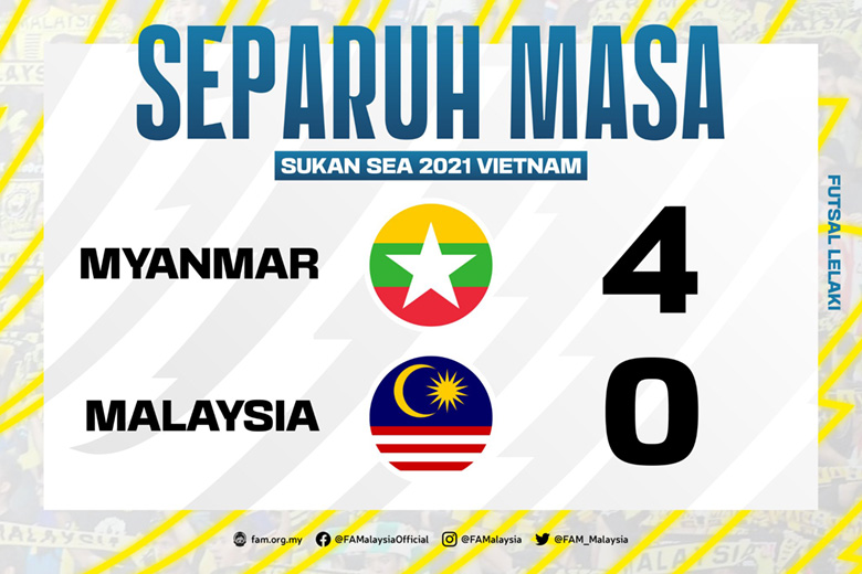 Kết quả fusal nam Myanmar vs Malaysia: Rượt đuổi tỷ số hấp dẫn với 8 bàn thắng - Ảnh 2