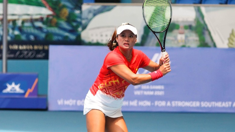 Quần vợt SEA Games 31: Chanelle Vân Nguyễn thua đối thủ Thái Lan ở bán kết - Ảnh 1