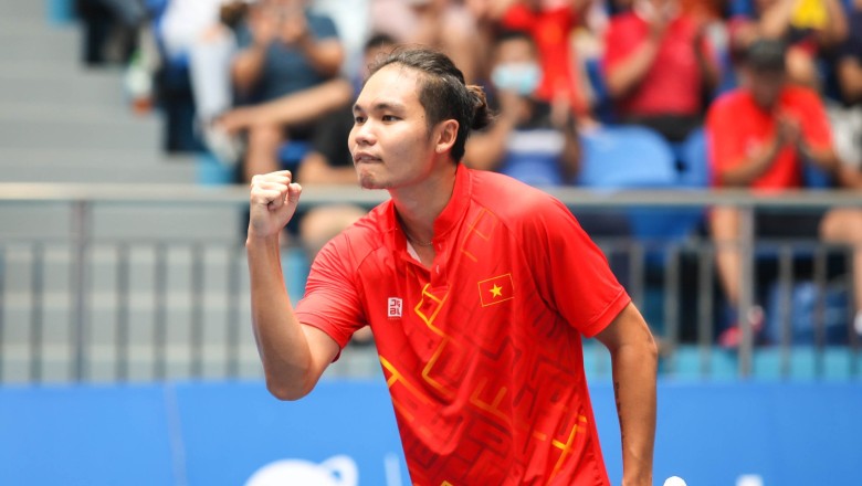 Quần vợt SEA Games 31: Trịnh Linh Giang vào chung kết sau 2 loạt tie-break nghẹt thở - Ảnh 1