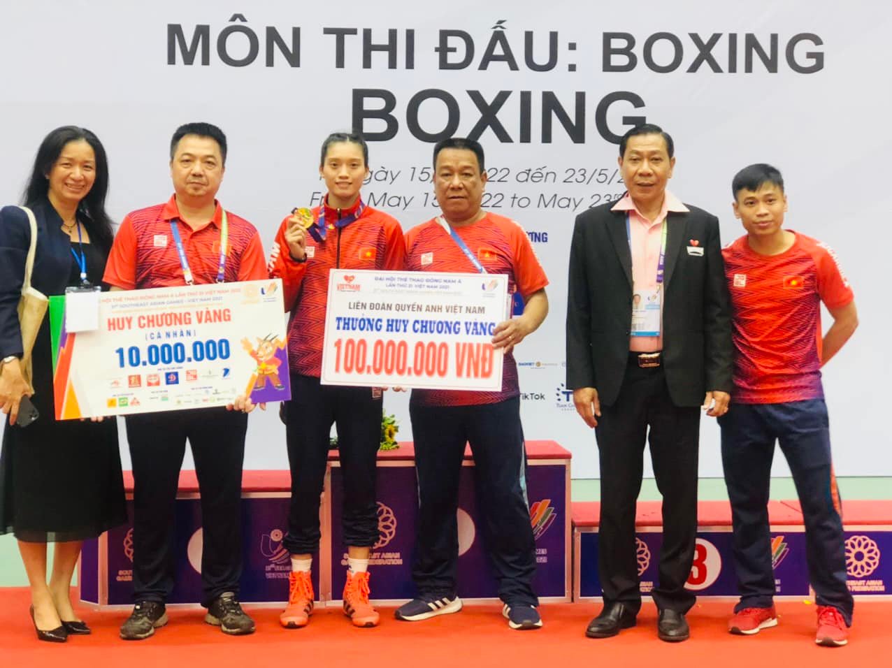 Liên đoàn Boxing Việt Nam chi 460 triệu đồng thưởng VĐV giành huy chương SEA Games 31 - Ảnh 1