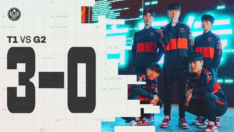 Kết quả MSI 2022: T1 nhấn chìm G2, vào chung kết gặp RNG - Ảnh 1