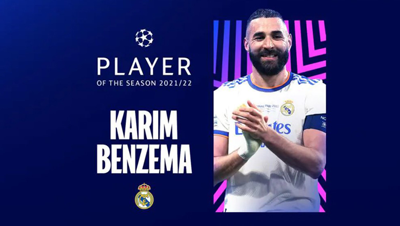 Cầu thủ xuất sắc nhất Cúp C1 châu Âu 2021/22: Gọi tên Benzema - Ảnh 1