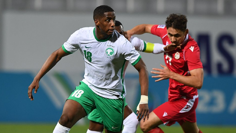 Kết quả U23 Saudi Arabia vs U23 Tajikistan: Đại bàng thắng 5 sao - Ảnh 1
