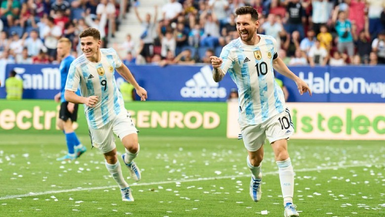 Messi ghi 5 bàn ở trận Argentina vs Estonia, tạo cột mốc lịch sử - Ảnh 1