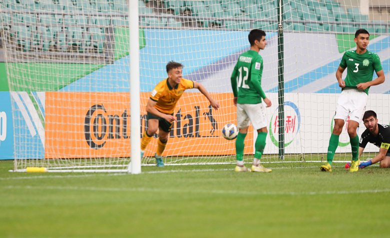 Kết quả U23 Australia vs U23 Turkmenistan: 'Socceroos' nhọc nhằn vào bán kết - Ảnh 1