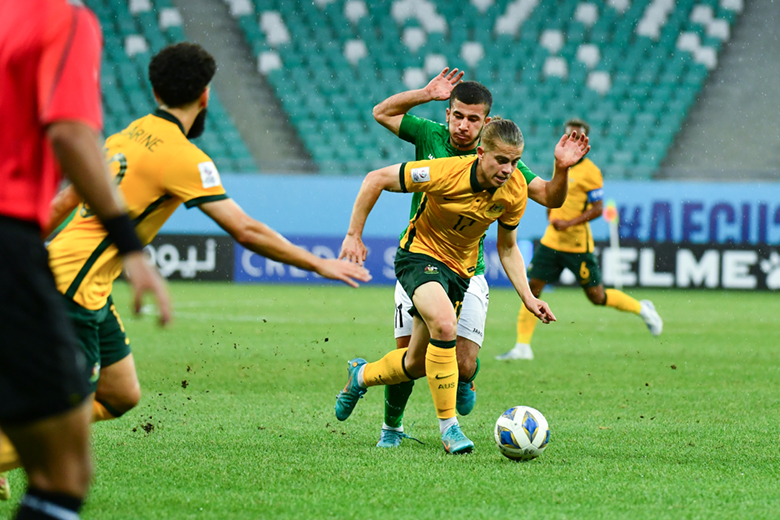 Kết quả U23 Australia vs U23 Turkmenistan: 'Socceroos' nhọc nhằn vào bán kết - Ảnh 3