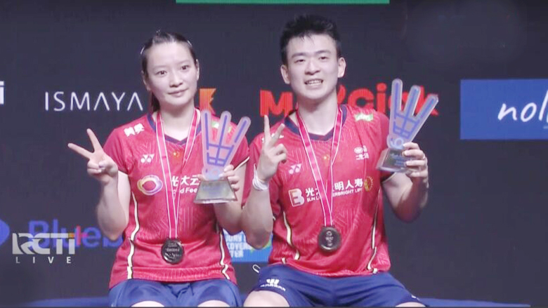 Cặp đôi cầu lông Trung Quốc vô địch cả Indonesia Masters lẫn Indonesia Mở rộng - Ảnh 3