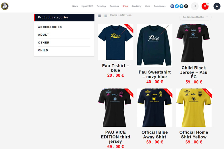Áo đấu của Pau FC giá bao nhiêu, mua ở đâu? - Ảnh 1