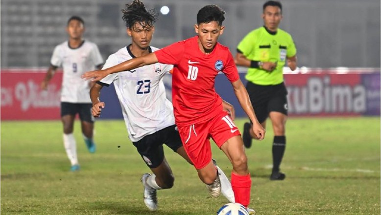 Kết quả U19 Singapore vs U19 Campuchia: 'Chiến binh Angkor' giành trọn 3 điểm - Ảnh 2