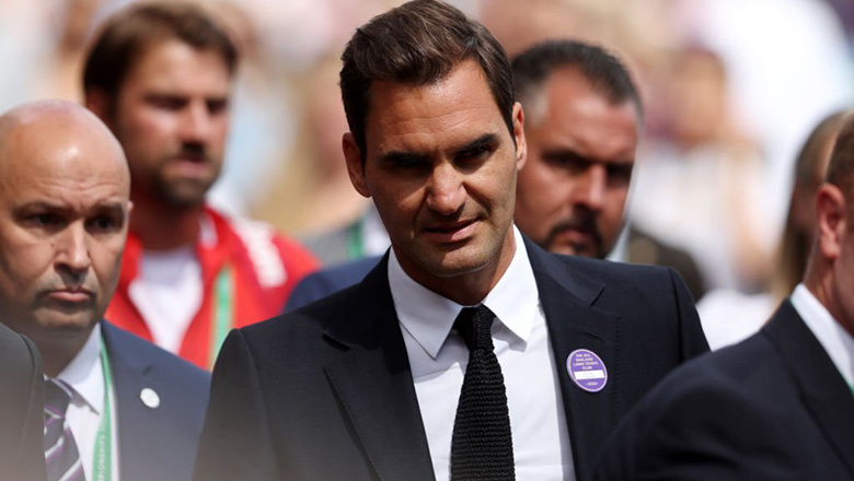 Roger Federer bảnh bao khi xuất hiện tại Wimbledon 2022 - Ảnh 3