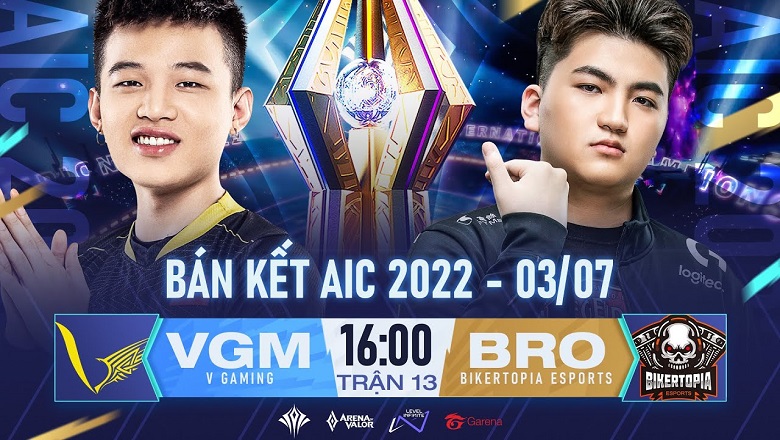TRỰC TIẾP AIC 2022 ngày 3/7: VGM vs BRO - Ảnh 1
