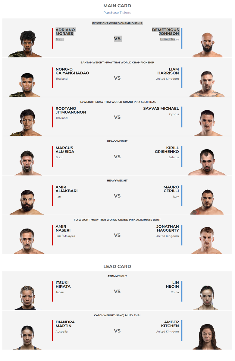 Lịch thi đấu ONE Championship 2022 hôm nay mới nhất - Ảnh 2