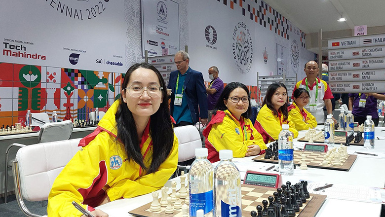 ĐT cờ vua nữ Việt Nam thắng trận thứ hai liên tiếp tại Olympiad 2022 - Ảnh 1