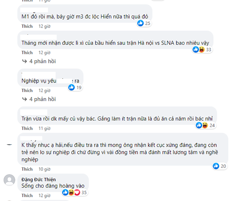 Trọng tài bắt trận Hà Nội vs SLNA bị tấn công facebook cá nhân - Ảnh 3