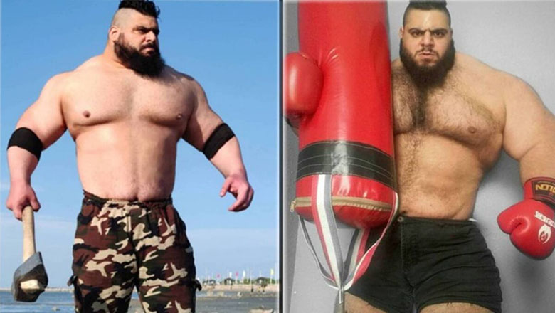 ‘Hulk’ của Iran chạy thục mạng ở trận ra mắt boxing chuyên nghiệp - Ảnh 1