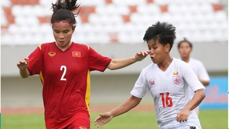 Kết quả U18 nữ Việt Nam vs U18 nữ Myanmar: 'Chiến binh sao vàng' vào chung kết - Ảnh 1