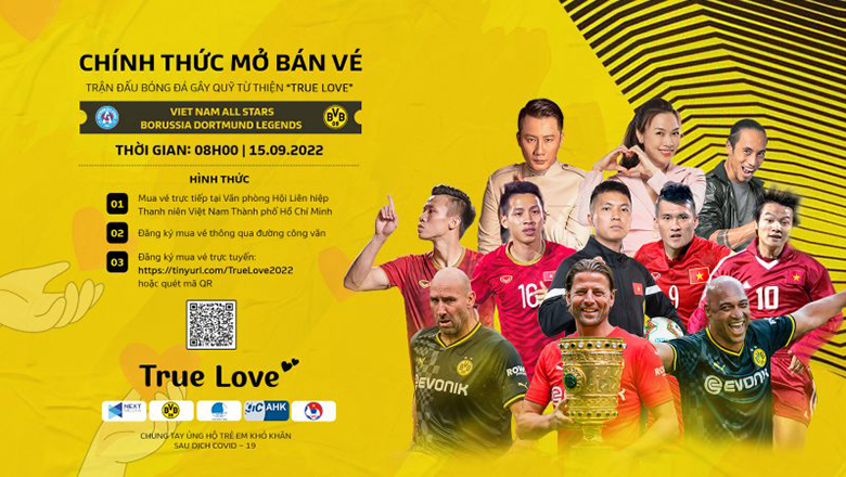 Vé xem trận Việt Nam Allstars vs Dortmund Legends giá bao nhiêu, mua ở đâu? - Ảnh 1