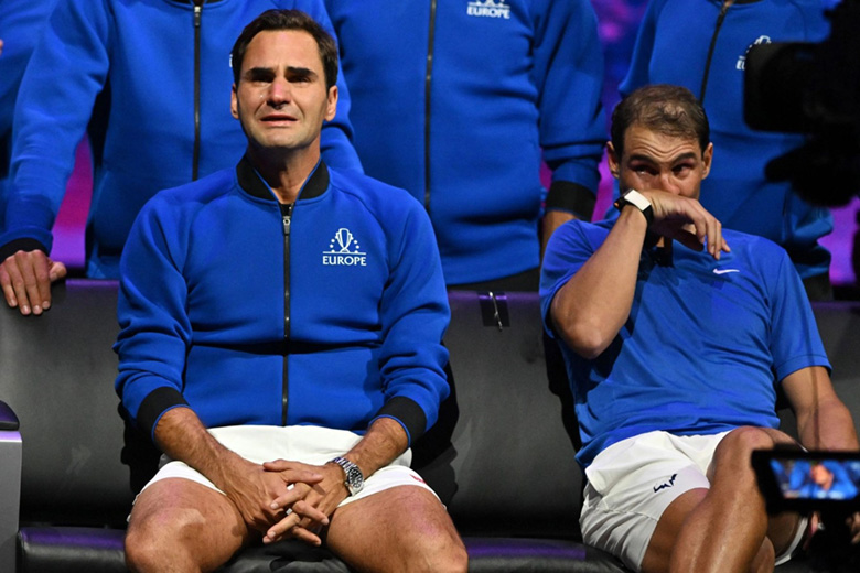 Nadal xúc động rơi nước mắt khi thấy Federer khóc như mưa - Ảnh 2