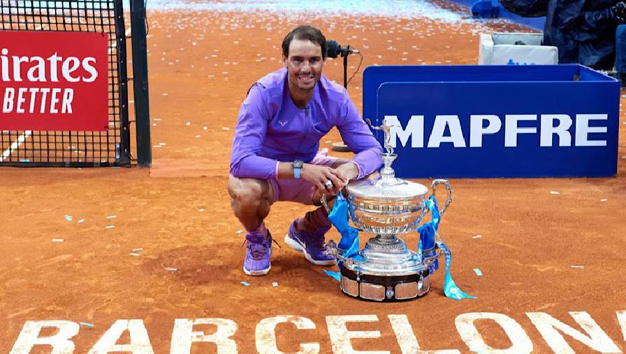 tay vot ly hoang nam Rafael Nadal xác nhận tham dự giải quần vợt Barcelona Open 2022